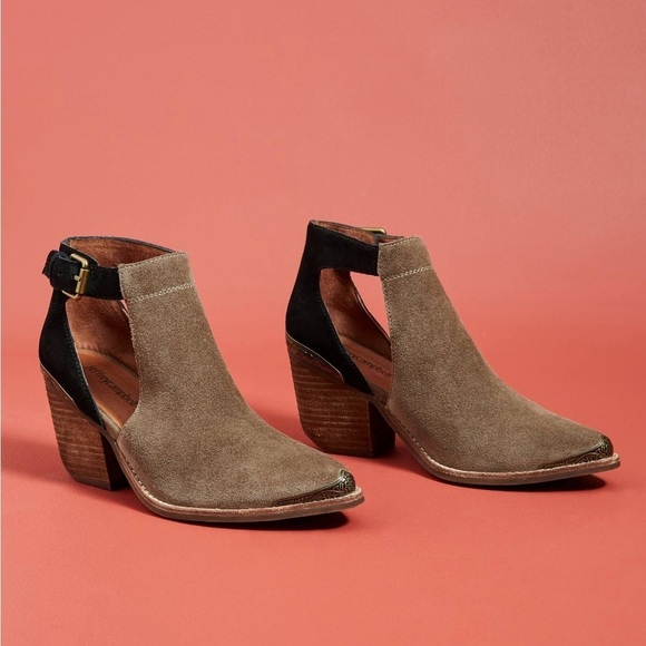 Jeffery Campbell Woodruff Cutout Ankle Booties Anthropologie Boho Sz 9 - Picture 2 of 16